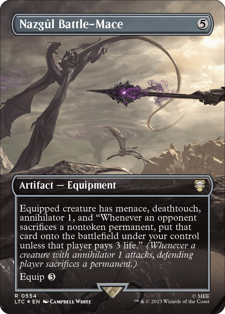 Nazgul Battle Mace Borderless Surge Foil (554) [LTC]