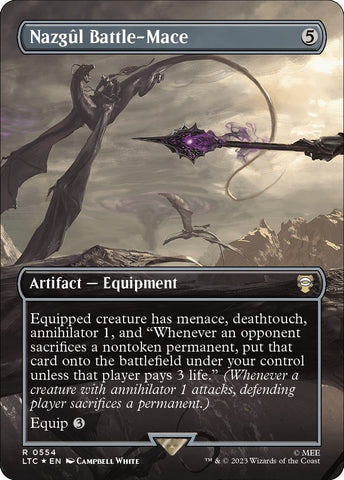 Nazgul Battle Mace Borderless Surge Foil (554) [LTC]