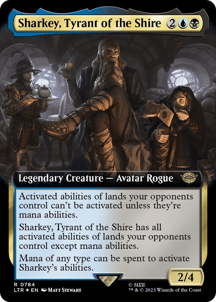 Sharkey Tyrant of the Shire Extended Art Surge Foil (784) [LTR]