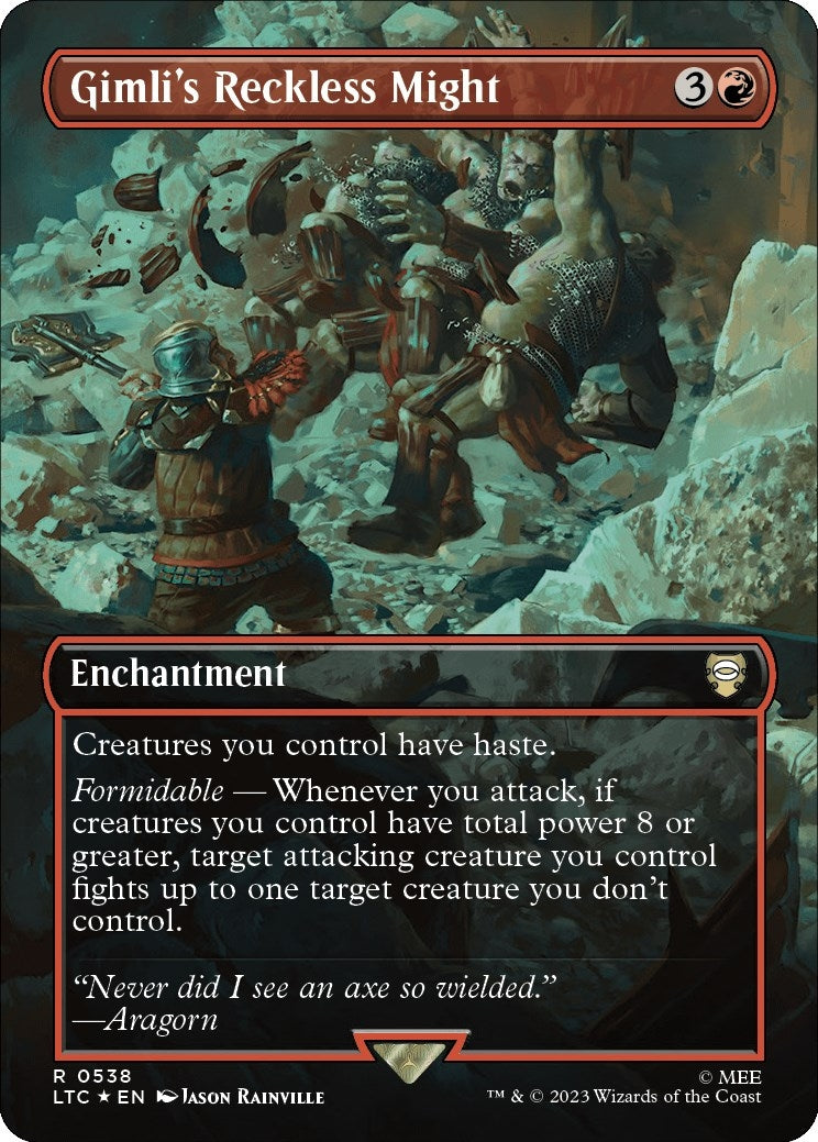 Gimlis Reckless Might Borderless Surge Foil (538) [LTC]