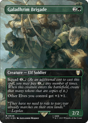 Galadhrim Brigade Borderless Surge Foil (546) [LTC]
