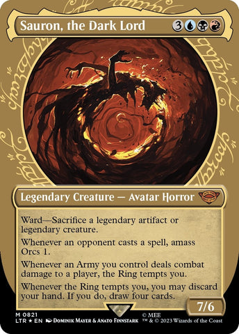 Sauron the Dark Lord Showcase Surge Foil (821) [LTR]