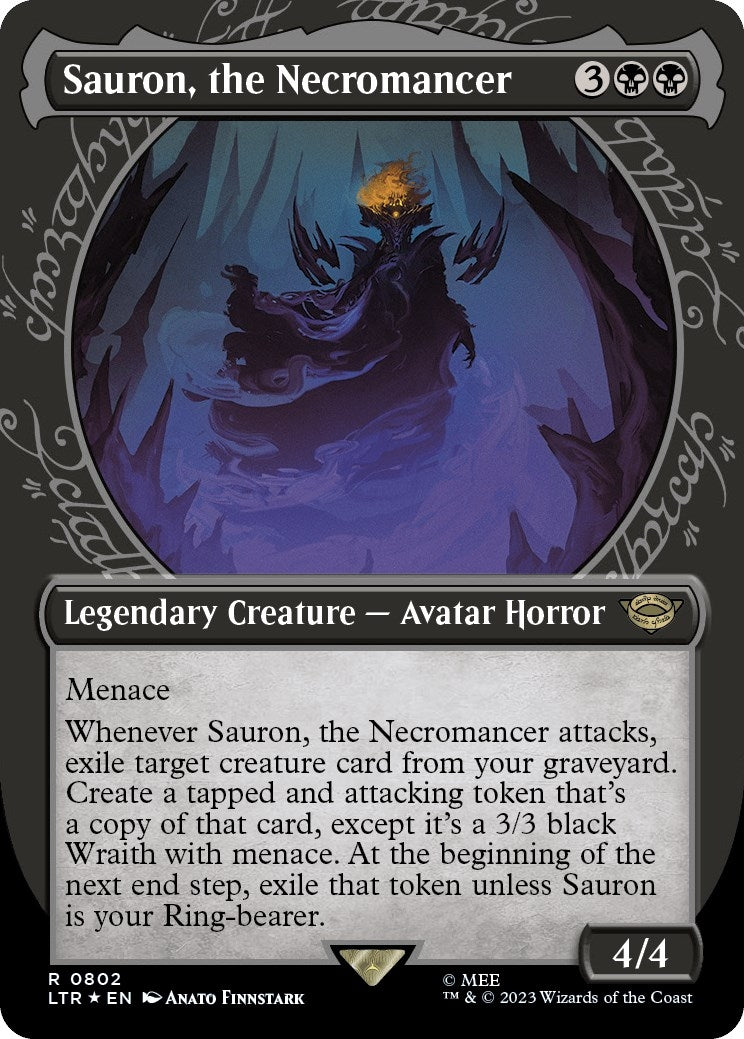 Sauron the Necromancer Showcase Surge Foil (802) [LTR]