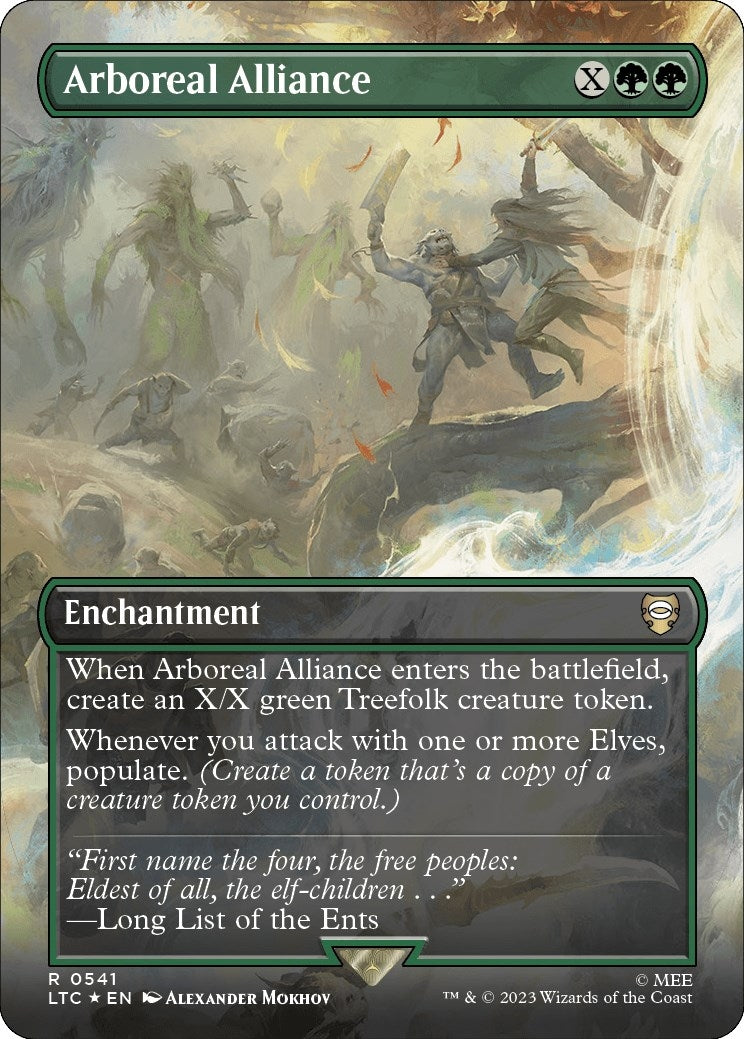 Arboreal Alliance Borderless Surge Foil (541) [LTC]