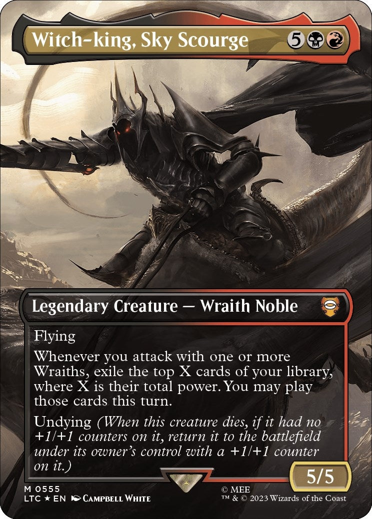Witch king Sky Scourge Borderless Surge Foil (555) [LTC]