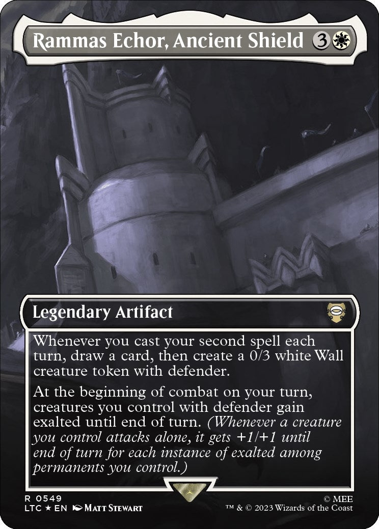 Rammas Echor Ancient Shield Borderless Surge Foil (549) [LTC]