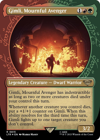 Gimli Mournful Avenger Showcase Surge Foil (815) [LTR]