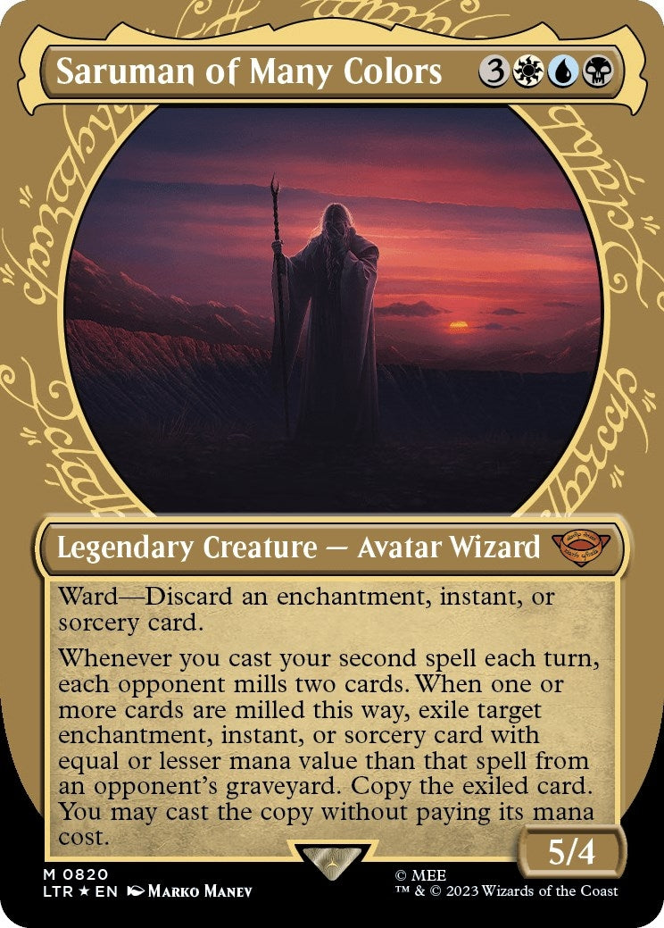 Saruman of Many Colors Showcase Surge Foil (820) [LTR]