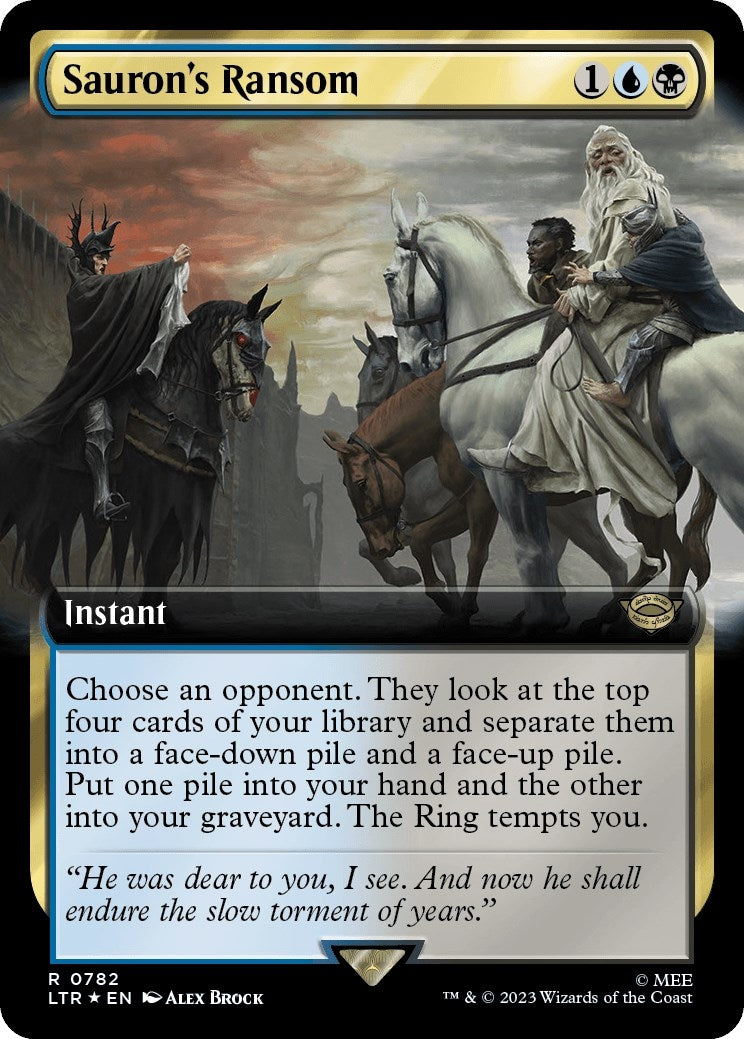 Saurons Ransom Extended Art Surge Foil (782) [LTR]