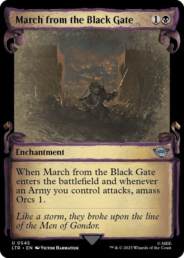 March from the Black Gate Showcase Scrolls (545) [LTR]