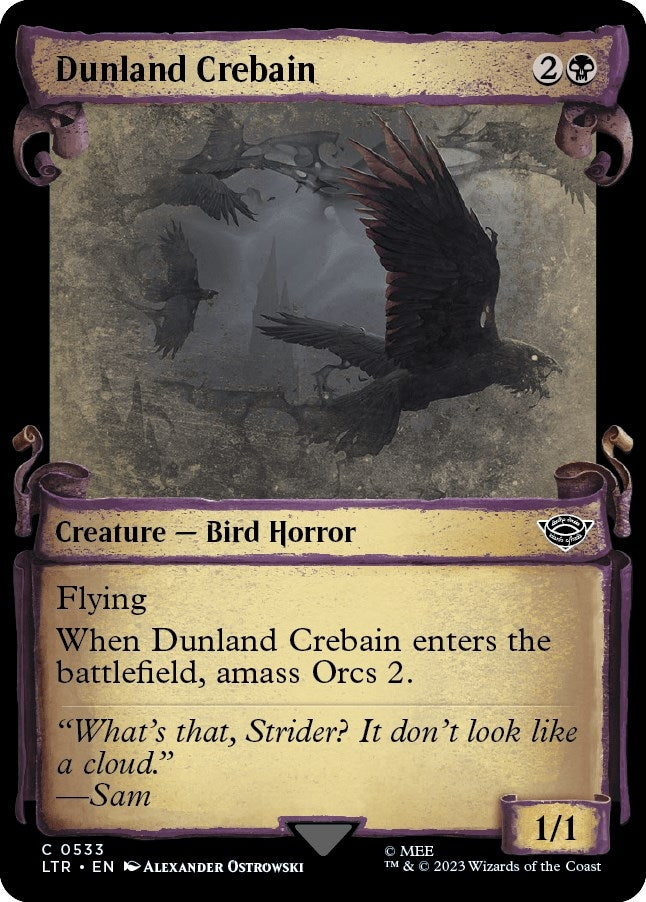 Dunland Crebain Showcase Scrolls (533) [LTR]