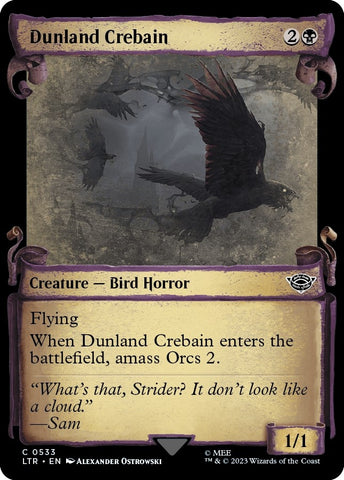 Dunland Crebain Showcase Scrolls (533) [LTR]