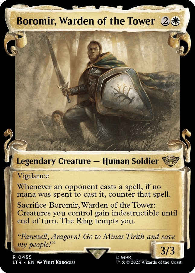 Boromir Warden of the Tower Showcase Scrolls (455) [LTR]