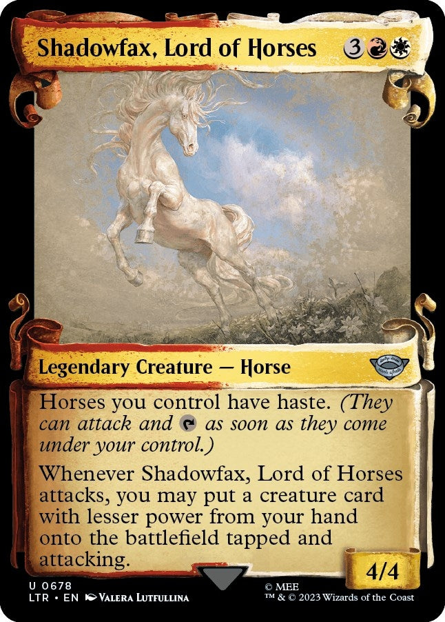 Shadowfax, Lord of Horses [The Lord of the Rings: Tales of Middle-Earth Showcase Scrolls]