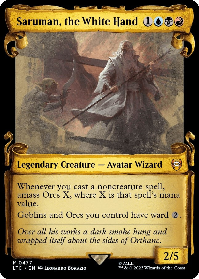 Saruman the White Hand Showcase Scrolls (477) [LTC]