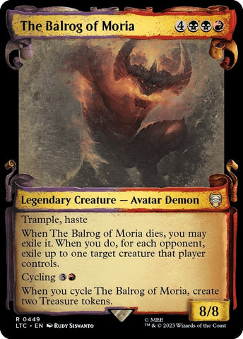 The Balrog of Moria Showcase Scrolls (449) [LTC]