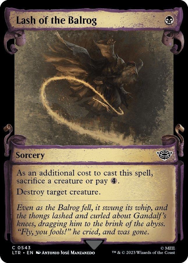 Lash of the Balrog Showcase Scrolls (543) [LTR]