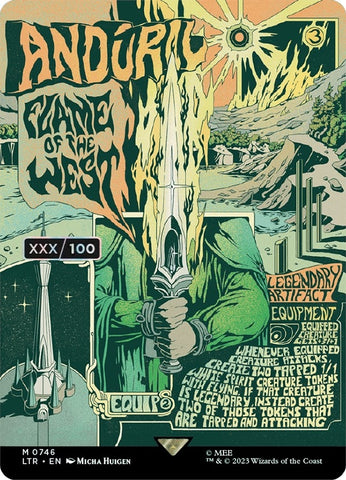 Anduril Flame of the West Borderless Poster Serial Numbered (746) [LTR]