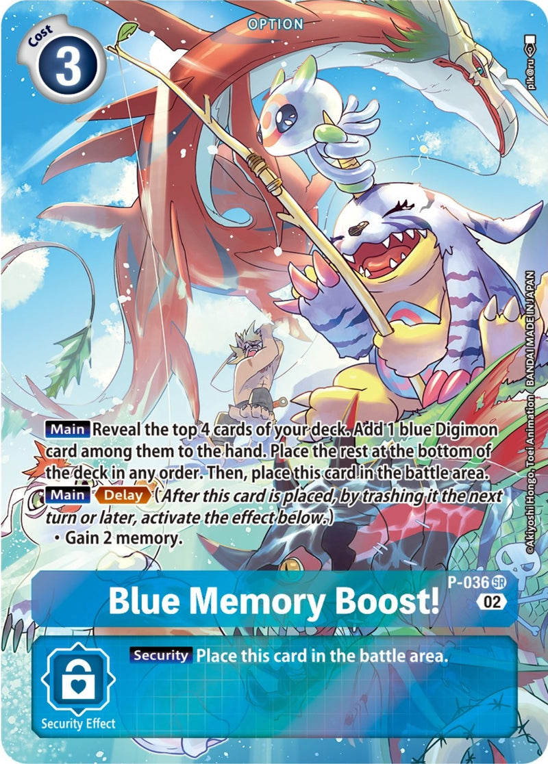 Image for Blue Memory Boost! - P-036 (Digimon Adventure Box 2) [Digimon Promotion Cards]