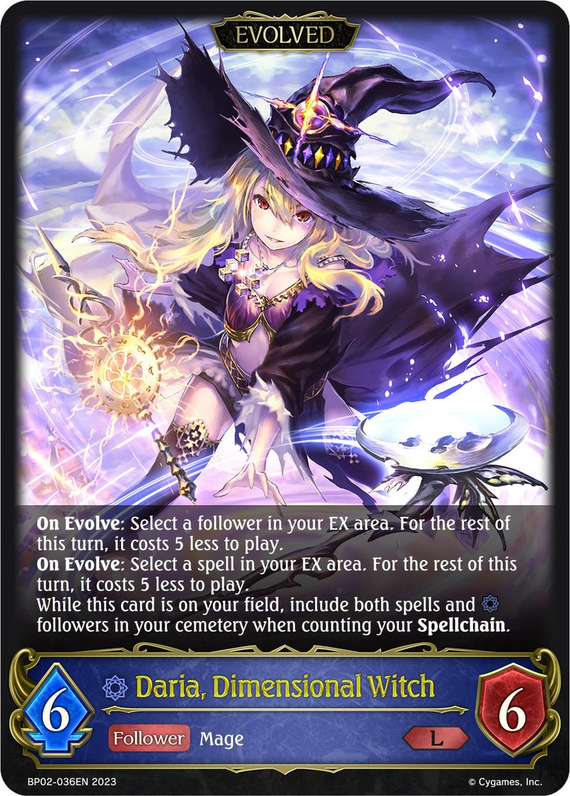 Daria Dimensional Witch Evolved (BP02-036EN) [BP02]