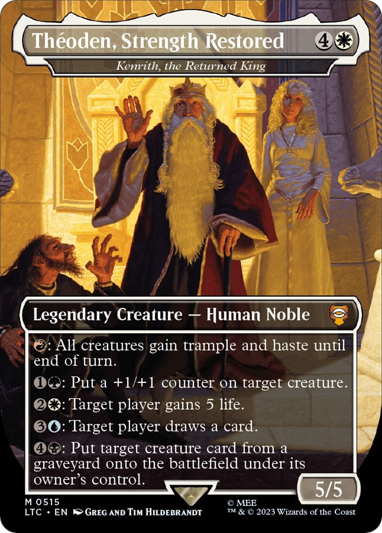 Theoden Strength Restored Kenrith the Returned King Borderless (515) [LTC]