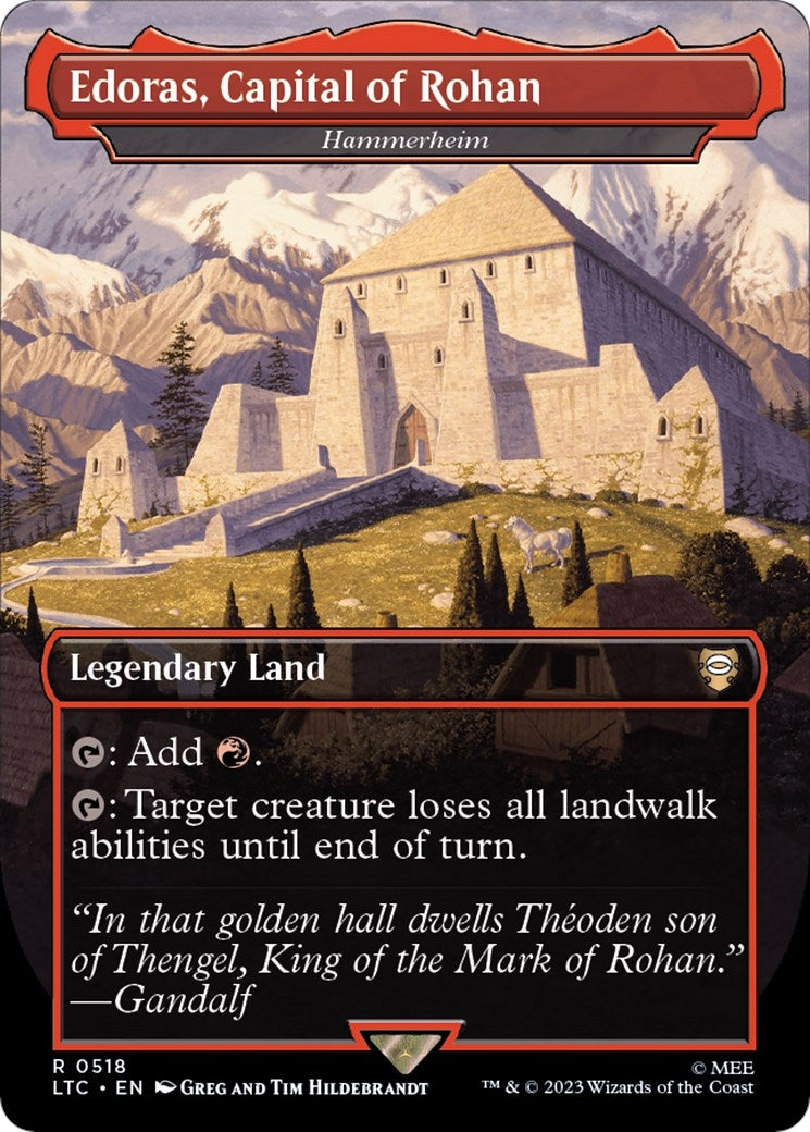 Edoras Capital of Rohan Hammerheim Borderless (518) [LTC]