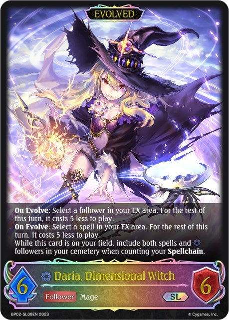 Daria Dimensional Witch Evolved SL (BP02-SL08EN) [BP02]