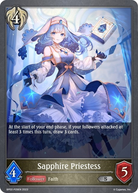 Sapphire Priestess P29EN Foil (BP02-P29EN) [BP02]