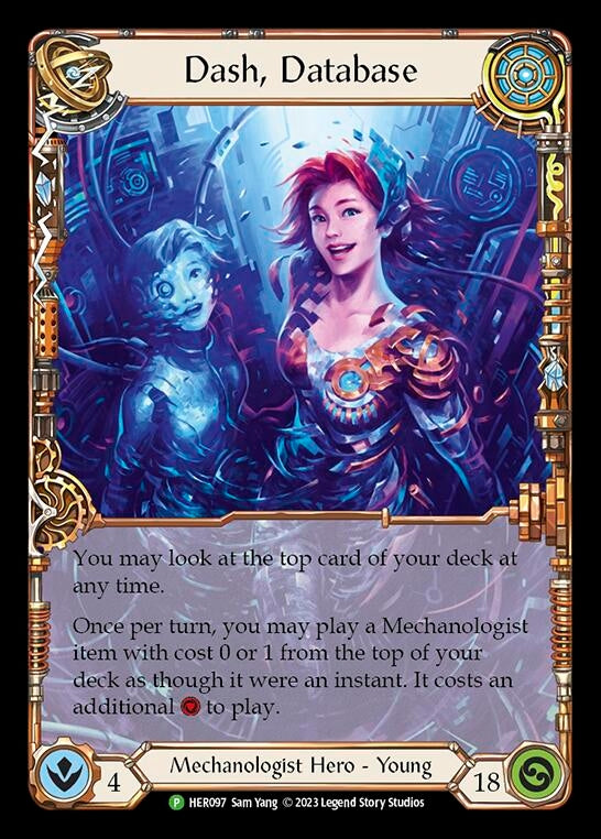 Image for Dash, Database - HER097 [Flesh and Blood: Promo Cards]