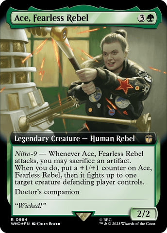 Ace Fearless Rebel Extended Art Surge Foil (984) [WHO]