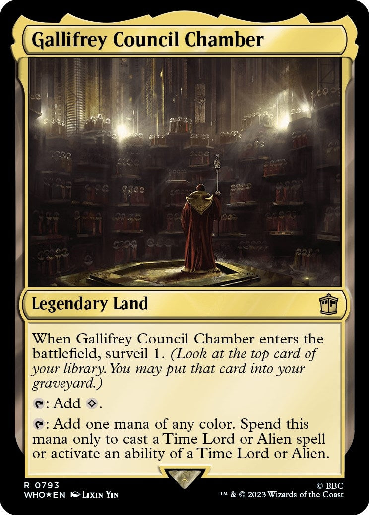 Gallifrey Council Chamber Surge Foil (793) [WHO]