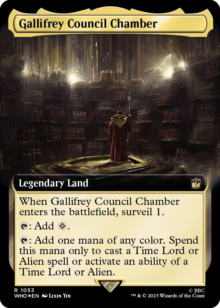 Gallifrey Council Chamber Extended Art Surge Foil (1053) [WHO]