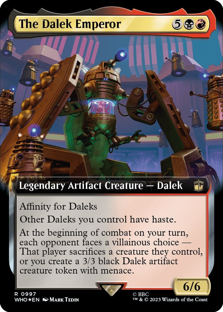 The Dalek Emperor Extended Art Surge Foil (997) [WHO]