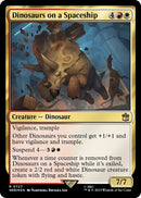 Dinosaurs on a Spaceship Surge Foil (727) [WHO]