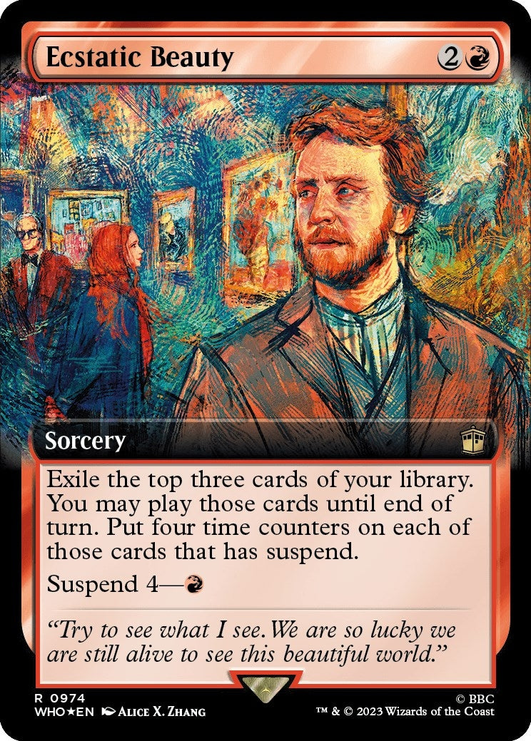 Ecstatic Beauty Extended Art Surge Foil (974) [WHO]