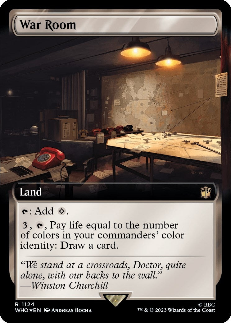 War Room Extended Art Surge Foil (1124) [WHO]