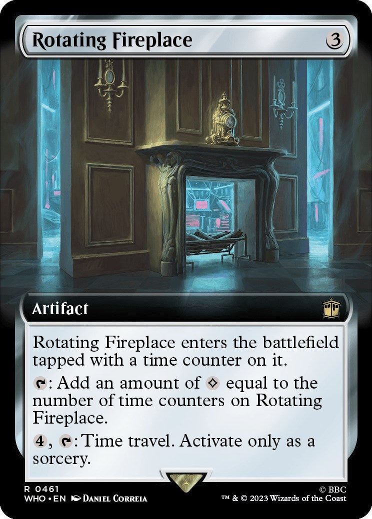 Rotating Fireplace Extended Art (461) [WHO]