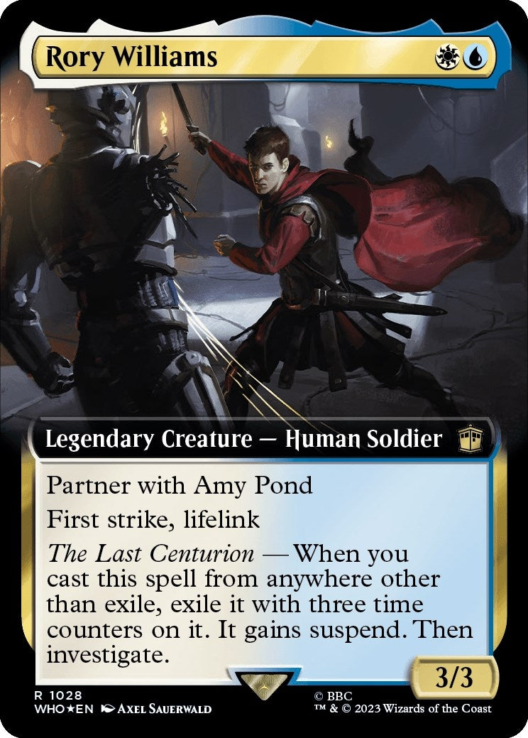 Rory Williams Extended Art Surge Foil (1028) [WHO]