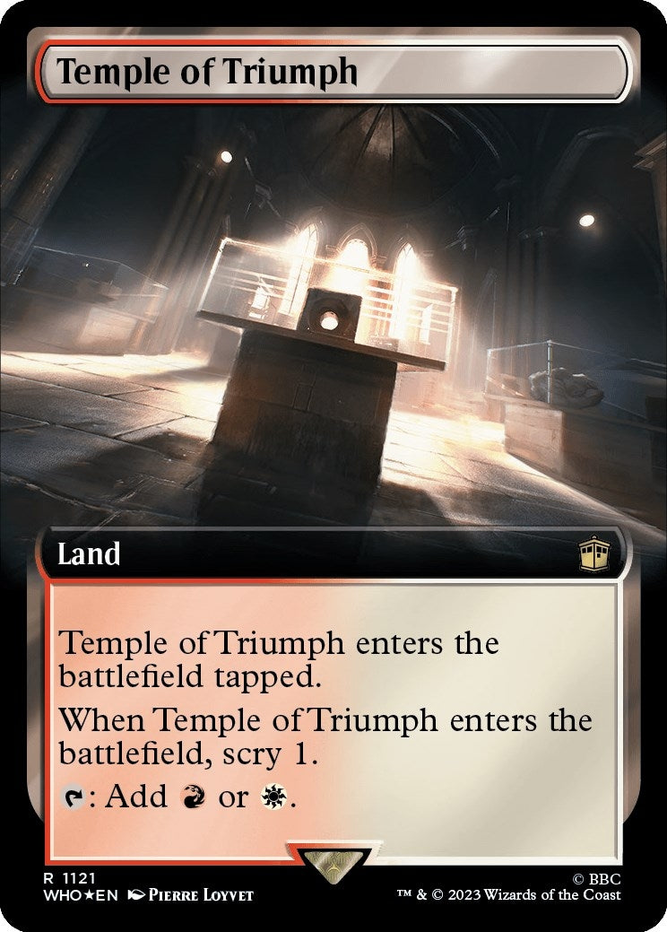 Temple of Triumph Extended Art Surge Foil (1121) [WHO]