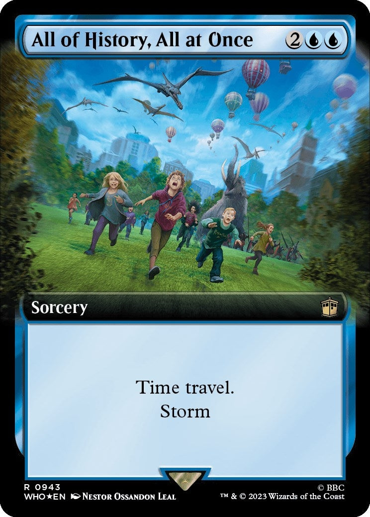 All of History All at Once Extended Art Surge Foil (943) [WHO]