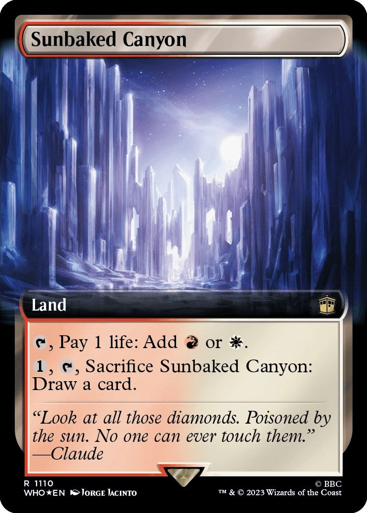 Sunbaked Canyon Extended Art Surge Foil (1110) [WHO]