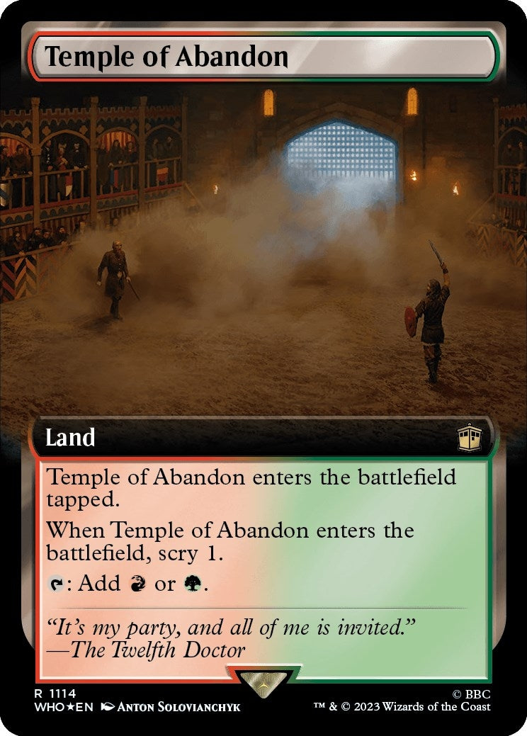 Temple of Abandon Extended Art Surge Foil (1114) [WHO]