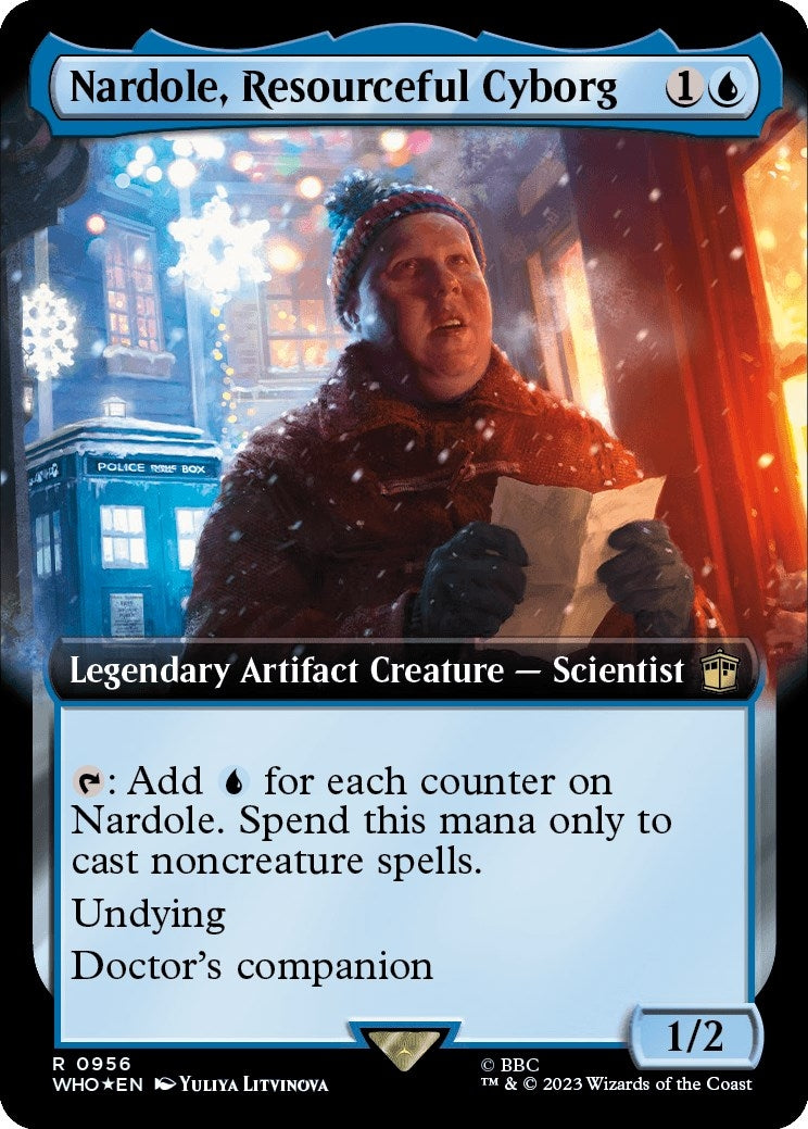 Nardole Resourceful Cyborg Extended Art Surge Foil (956) [WHO]