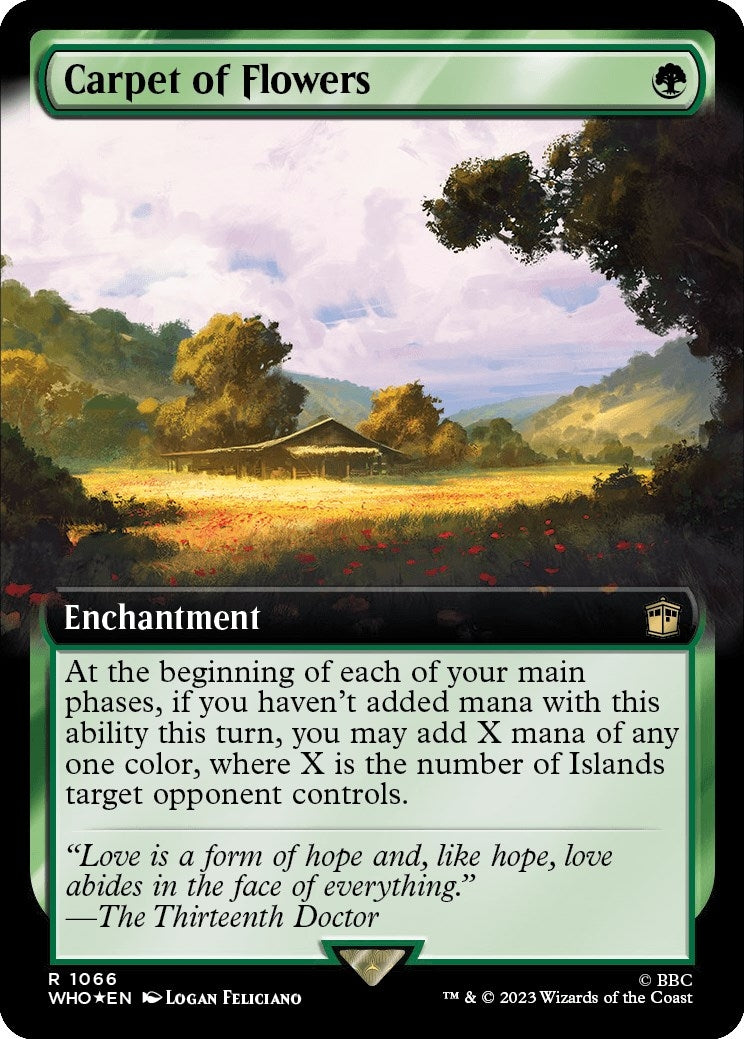 Carpet of Flowers Extended Art Surge Foil (1066) [WHO]