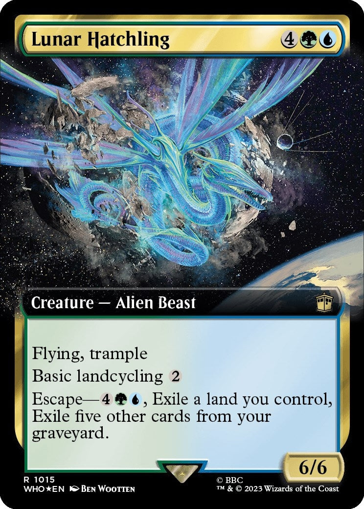 Lunar Hatchling Extended Art Surge Foil (1015) [WHO]