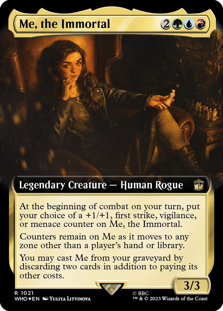 Me, the Immortal (Extended Art) (Surge Foil) [Doctor Who]