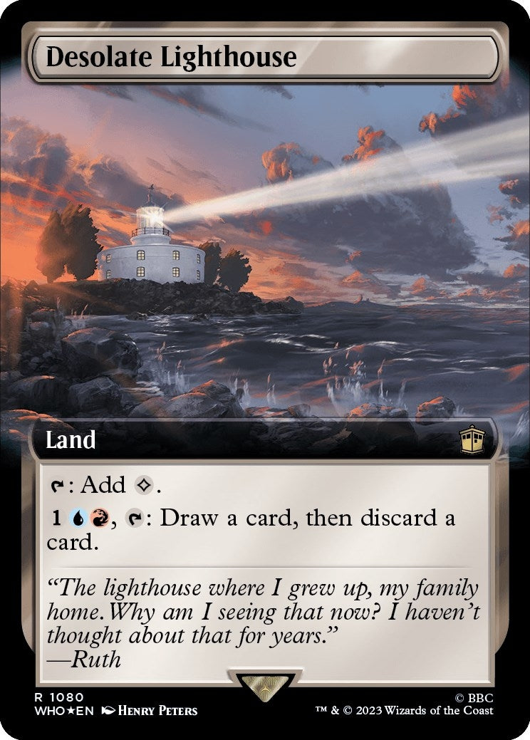 Desolate Lighthouse Extended Art Surge Foil (1080) [WHO]