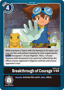 Image for Breakthrough of Courage [Starter Deck 15: Dragon of Courage Pre-Release Cards]