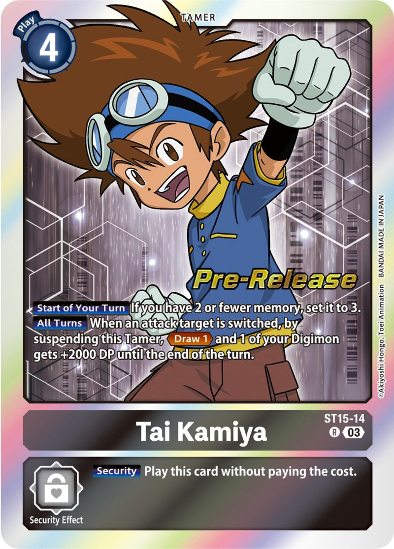 Image for Tai Kamiya [Starter Deck 15: Dragon of Courage Pre-Release Cards]