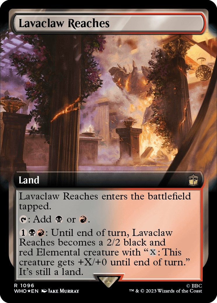 Lavaclaw Reaches Extended Art Surge Foil (1096) [WHO]